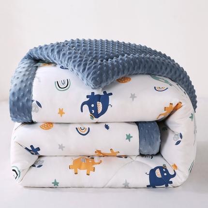 欧朵 2023新款豆豆夏被冬被被子被芯 彩虹小象