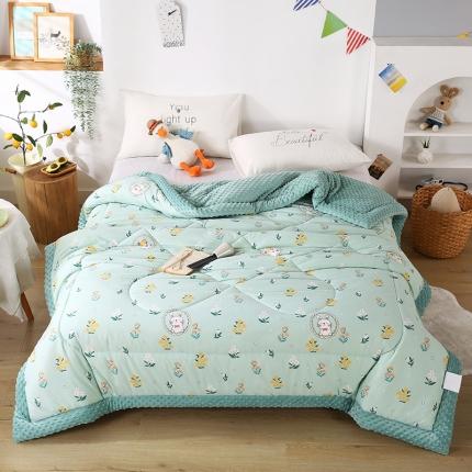 91家纺网 家纺一手货源 找家纺 欧朵 2023新款豆豆夏被冬被被子被芯 花环兔