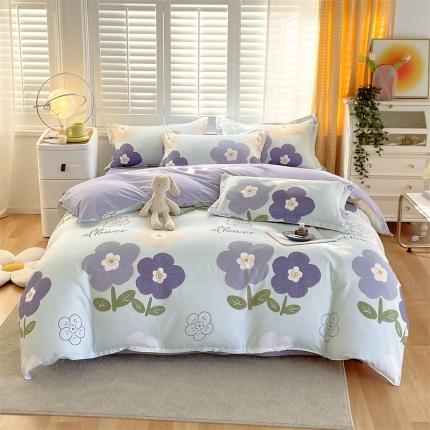 91家纺网 家纺一手货源 找家纺 （总）仟人梦 2024新款AB版直播爆款植物羊绒四件套