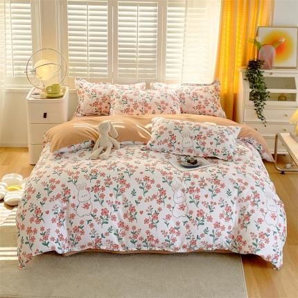 91家纺网 家纺一手货源 找家纺 （总）仟人梦 2024新款AB版直播爆款植物羊绒四件套