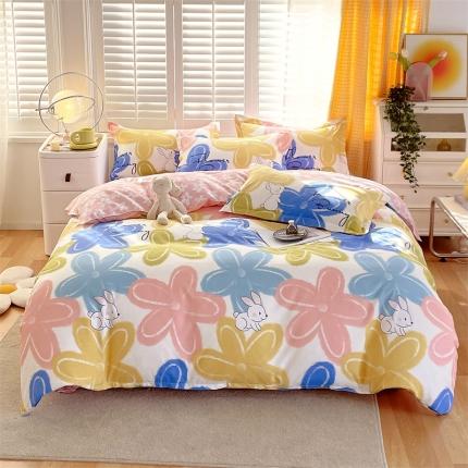 91家纺网 家纺一手货源 找家纺 （总）仟人梦 2024新款AB版直播爆款植物羊绒四件套