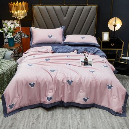 91家纺网 家纺一手货源 找家纺 （总）绣女坊2023新款水洗天丝夏被四件套夏凉被