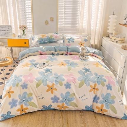 乐童 2024网红直播爆款吊边＋一字绣工艺款四件套（五） 花间晨曲