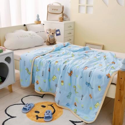 91家纺网 家纺一手货源 找家纺 （总）嗨生活 2025新款儿童A类凉感丝冰激凌夏被