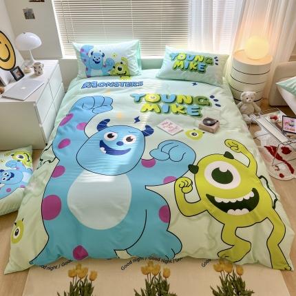 91家纺网 家纺一手货源 找家纺 （总）顾里 2023新款 大版全棉四件套-迪士尼