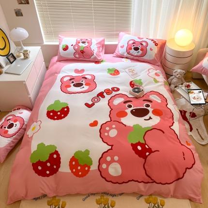 91家纺网 家纺一手货源 找家纺 （总）顾里 2023新款 大版全棉四件套-迪士尼