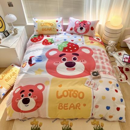 91家纺网 家纺一手货源 找家纺 （总）顾里 2023新款 大版全棉四件套-迪士尼