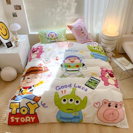 91家纺网 家纺一手货源 找家纺 顾里 2023新款 大版全棉四件套-迪士尼 玩具总动员