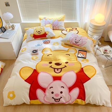 91家纺网 家纺一手货源 找家纺 （总）顾里 2023新款 大版全棉四件套-迪士尼