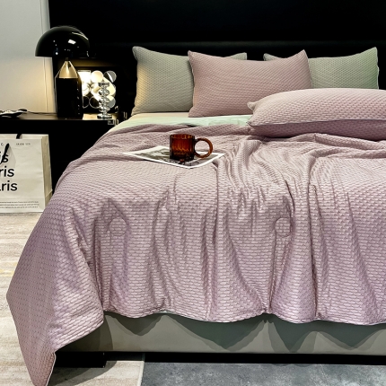 91家纺网 家纺一手货源 找家纺 （总）经年 2023新款A类华夫格凉感丝夏被