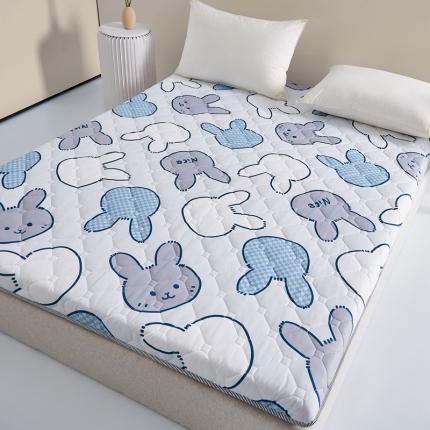 91家纺网 家纺一手货源 找家纺 一禾 2023新款印花磨毛学生床垫 啵啵兔