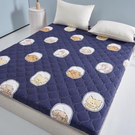 91家纺网 家纺一手货源 找家纺 一禾 2023新款印花磨毛学生床垫 小萌宠