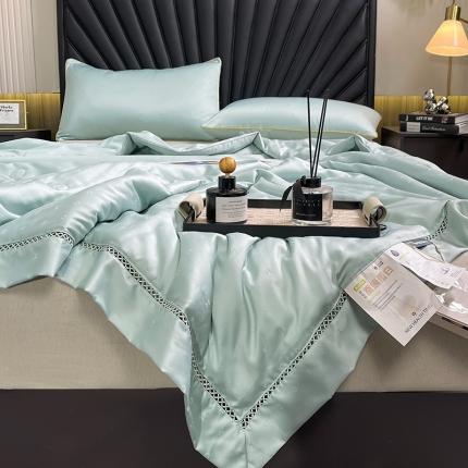 91家纺网 家纺一手货源 找家纺 （总）伊被源 2023新款40支木本提花蚕蛹蛋白夏被-路易斯