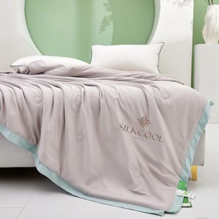 91家纺网 家纺一手货源 找家纺 伊被源 2023新款莫代尔蚕蛹蛋白夏被-锦色 锦色-卡其色