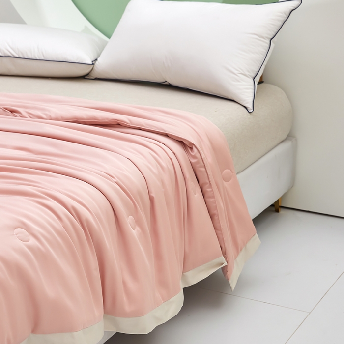 91家纺网 家纺一手货源 找家纺 伊被源 2023新款莫代尔蚕蛹蛋白夏被-锦色 锦色-香妃玉