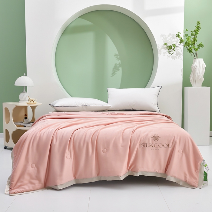 91家纺网 家纺一手货源 找家纺 伊被源 2023新款莫代尔蚕蛹蛋白夏被-锦色 锦色-香妃玉