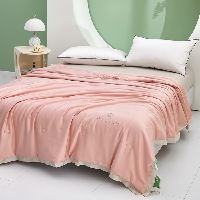 91家纺网 家纺一手货源 找家纺 伊被源 2023新款莫代尔蚕蛹蛋白夏被-锦色 锦色-香妃玉