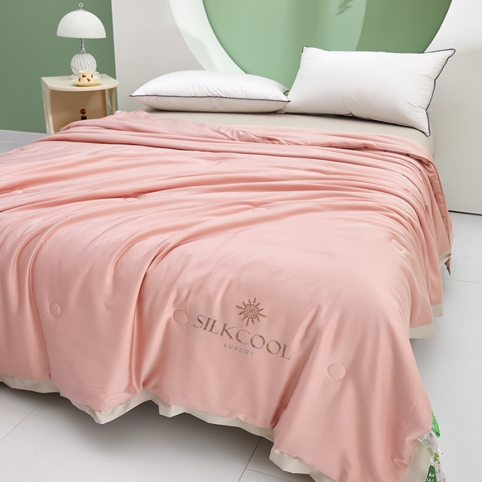 91家纺网 家纺一手货源 找家纺 伊被源 2023新款莫代尔蚕蛹蛋白夏被-锦色 锦色-香妃玉