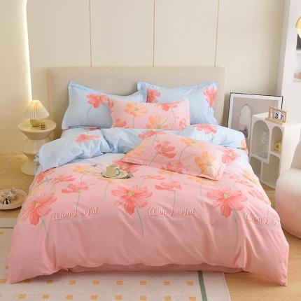 91家纺网 家纺一手货源 找家纺 （总）启优家纺12868全棉四件套床单款纯棉四件套