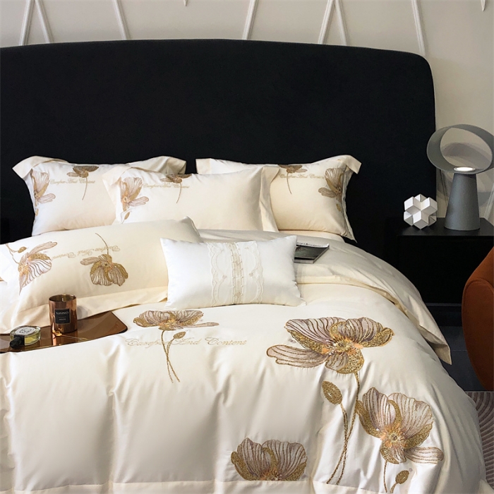 91家纺网 家纺一手货源 找家纺 馨蕊2023春夏新品100支高定系列新品棉茱丽叶-初夏粉 月光白