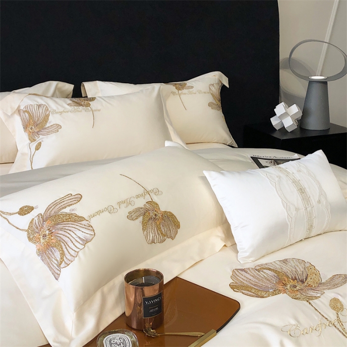 91家纺网 家纺一手货源 找家纺 馨蕊2023春夏新品100支高定系列新品棉茱丽叶-初夏粉 月光白