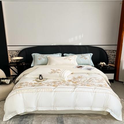 91家纺网 家纺一手货源 找家纺 （总）博纳家纺2023新款13372喷气双面纯棉四件套-香格系列