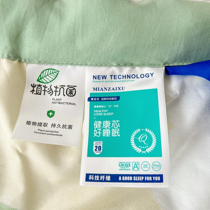 91家纺网 家纺一手货源 找家纺 星巴K 2023新款洛卡棉美棉印花夏被亲肤手包边夏被 炫彩