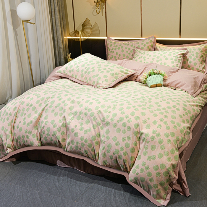 91家纺网 家纺一手货源 找家纺 （总）梦柏 双层纱棉麻四件套