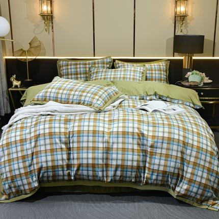 91家纺网 家纺一手货源 找家纺 （总）梦柏 双层纱棉麻四件套