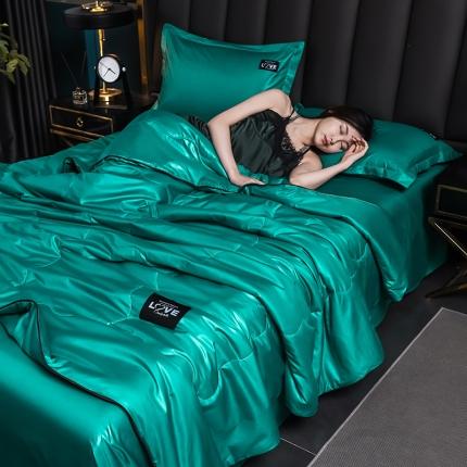 91家纺网 家纺一手货源 找家纺 （总）宇豪 2023新款水洗真丝夏被套件