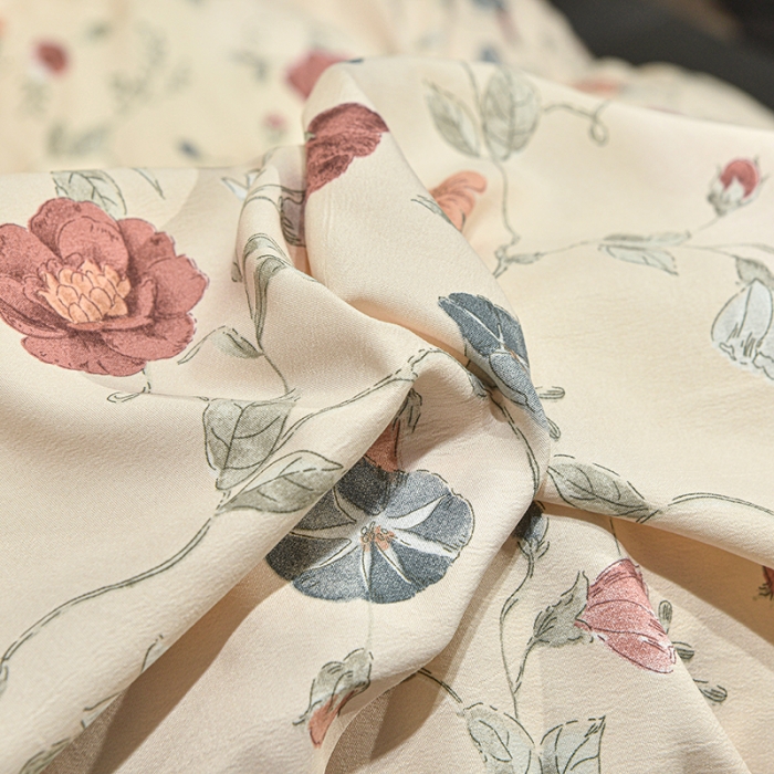 91家纺网 家纺一手货源 找家纺 梦柏 双层纱棉麻四件套 朝颜