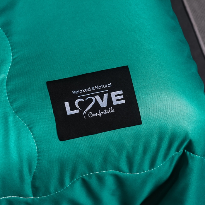 91家纺网 家纺一手货源 找家纺 宇豪 2023新款水洗真丝夏被套件 墨绿色