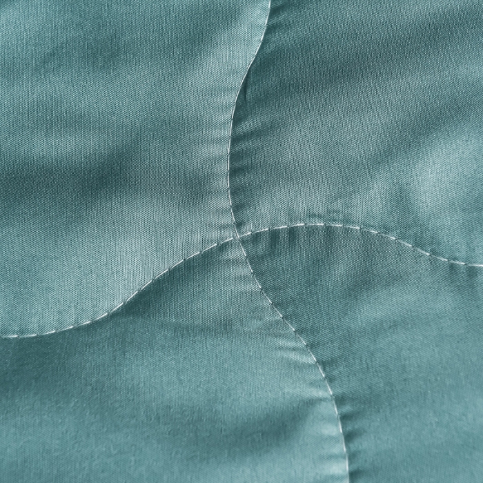 91家纺网 家纺一手货源 找家纺 宇豪 2023新款水洗真丝夏被套件 浅湖-兰