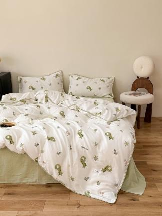 91家纺网 家纺一手货源 找家纺 (总)洋铭区 2023新款双层纱四件套系列