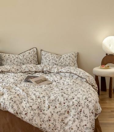 91家纺网 家纺一手货源 找家纺 (总)洋铭区 2023新款双层纱四件套系列