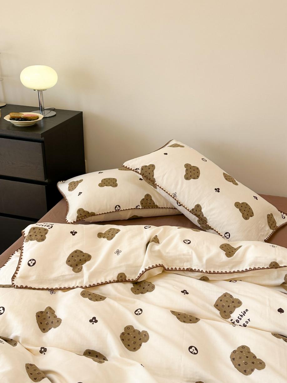 91家纺网 家纺一手货源 找家纺 (总)洋铭区 2023新款双层纱四件套系列