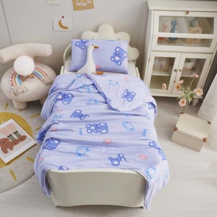 91家纺网 家纺一手货源 找家纺 （总）丝涟 2023新款 A类儿童针织棉印花夏被