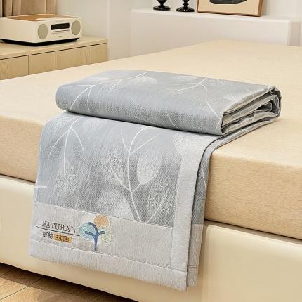2023澳梵植物抗菌冰丝凉席三件套软席 树影-灰