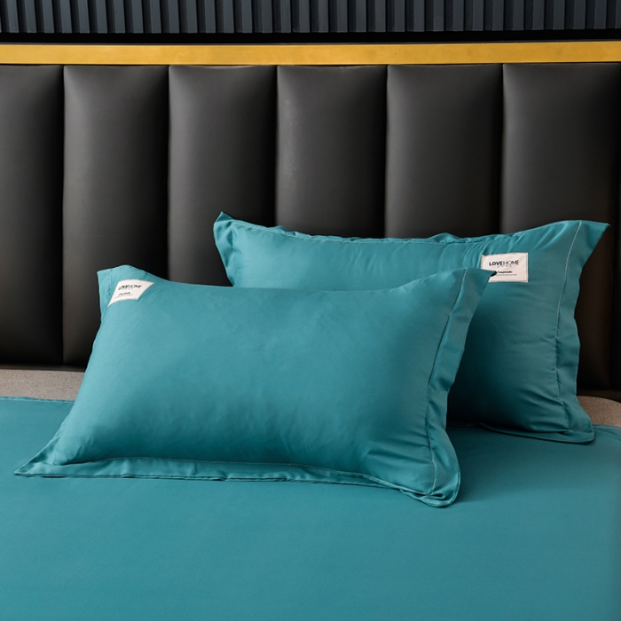 91家纺网 家纺一手货源 找家纺 宇豪 2023新款水洗棉夏被 LOVE-孔雀蓝