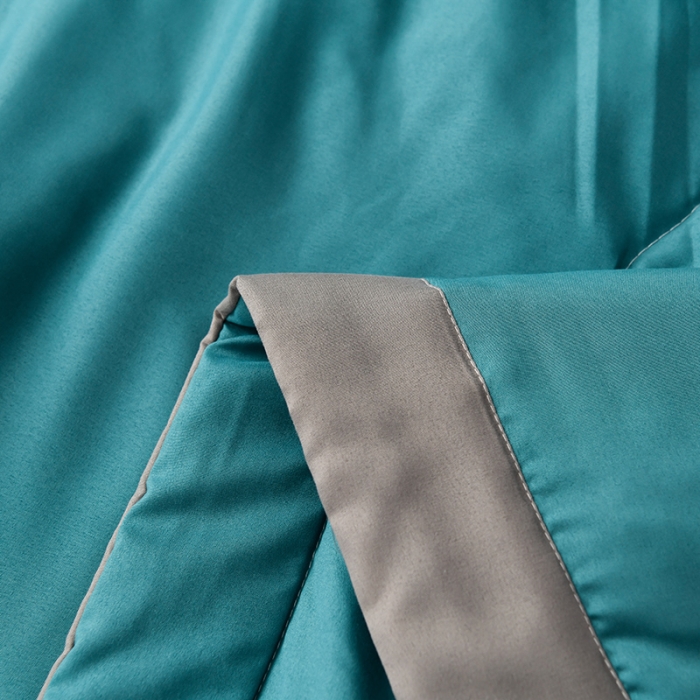 91家纺网 家纺一手货源 找家纺 宇豪 2023新款水洗棉夏被 LOVE-孔雀蓝