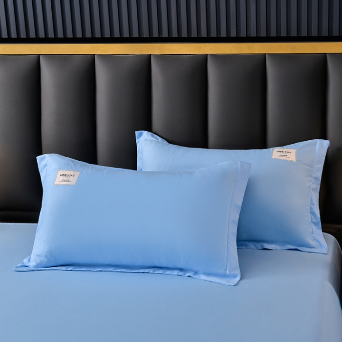 91家纺网 家纺一手货源 找家纺 宇豪 2023新款水洗棉夏被 LOVE-天空蓝