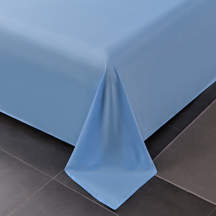 91家纺网 家纺一手货源 找家纺 宇豪 2023新款水洗棉夏被 LOVE-天空蓝