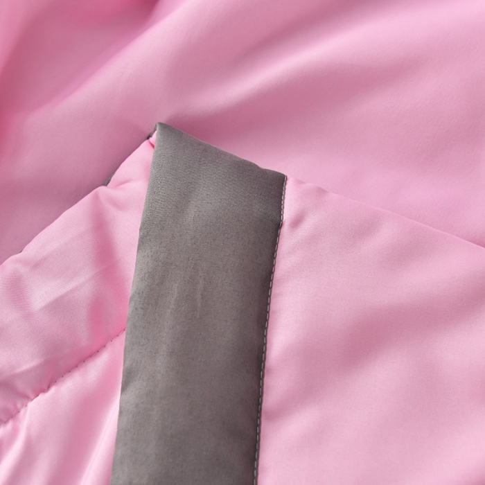 91家纺网 家纺一手货源 找家纺 宇豪 2023新款水洗棉夏被 LOVE-樱花粉