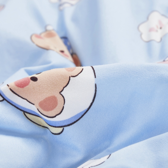 91家纺网 家纺一手货源 找家纺 丝涟 2023新款 A类儿童针织棉印花夏被 太空熊