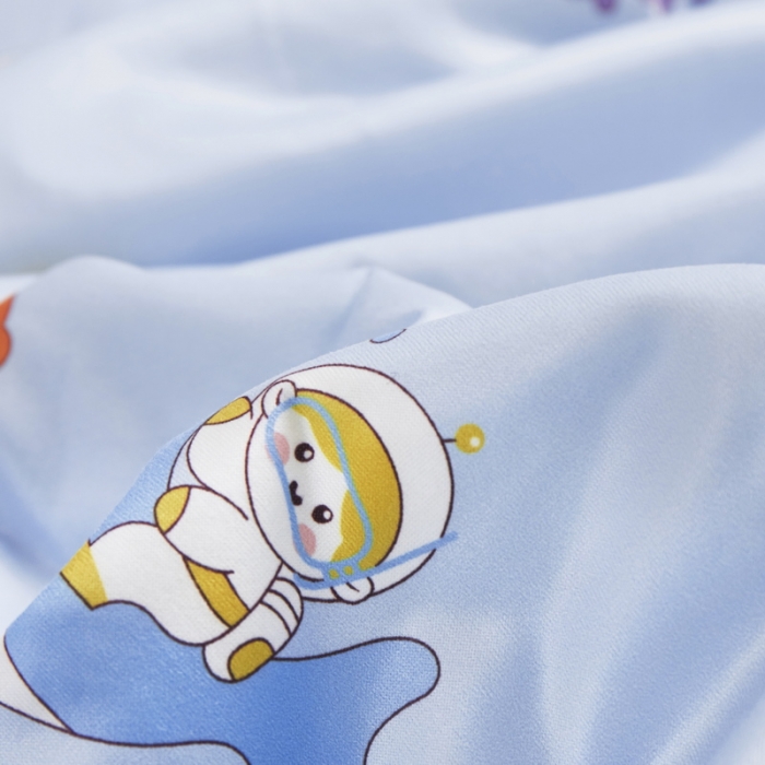 91家纺网 家纺一手货源 找家纺 丝涟 2023新款 A类儿童针织棉印花夏被 海洋世界