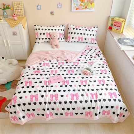 91家纺网 家纺一手货源 找家纺 （总）2023新款凉感丝豆豆夏被直播爆款凉豆豆夏凉被空调被 馨明