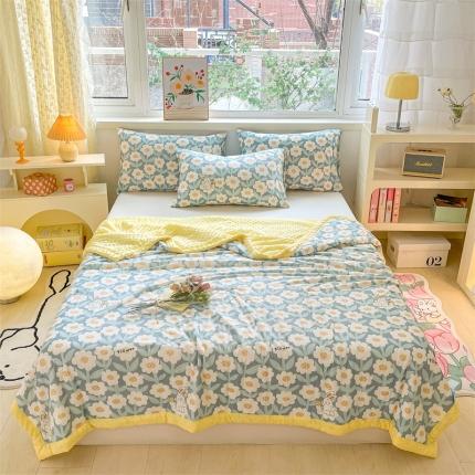 91家纺网 家纺一手货源 找家纺 （总）2023新款凉感丝豆豆夏被直播爆款凉豆豆夏凉被空调被 馨明