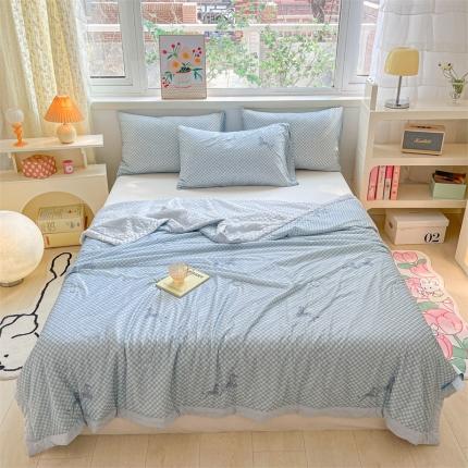 91家纺网 家纺一手货源 找家纺 （总）2023新款凉感丝豆豆夏被直播爆款凉豆豆夏凉被空调被 馨明