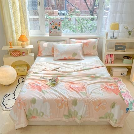 91家纺网 家纺一手货源 找家纺 （总）2023新款凉感丝豆豆夏被直播爆款凉豆豆夏凉被空调被 馨明