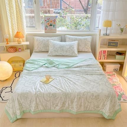 91家纺网 家纺一手货源 找家纺 （总）2023新款凉感丝豆豆夏被直播爆款凉豆豆夏凉被空调被 馨明